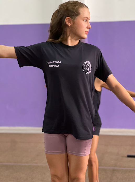 Treino de ginástica rítmica
